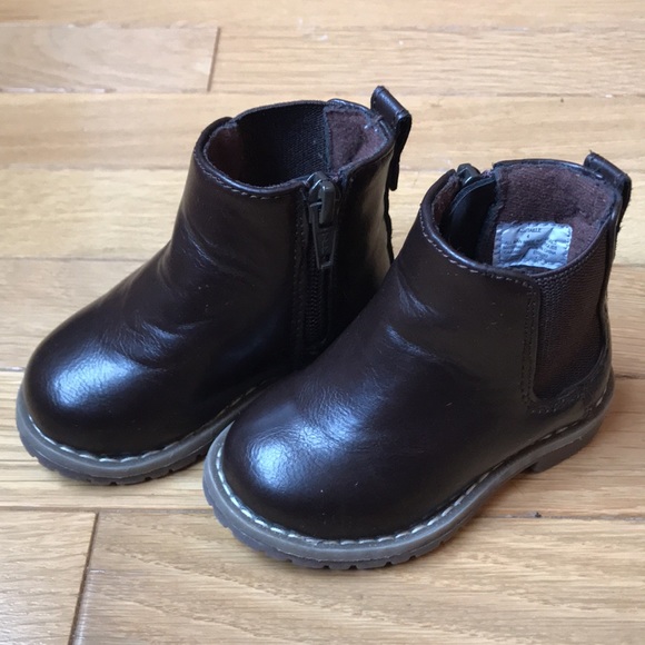 Baby Boy Chelsea Boots, Dark brown, size 4 - Picture 2 of 3
